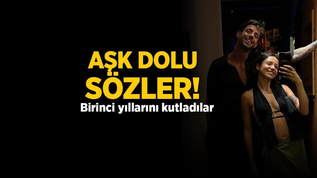 Birinci yıllarını kutladılar! Zeynep Bastık ve Serkay Tütüncü’den aşk dolu sözler